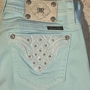 Miss Me Light Blue Signature Skinny Jeans
